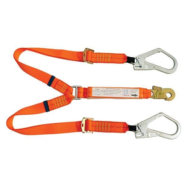 2m Adjustable Lanyard Double Leg - 1 Double Action Hook and Twin ...