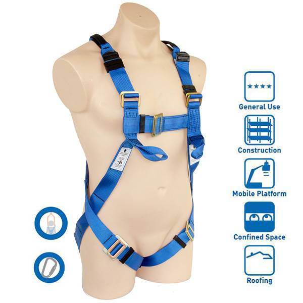Full Body Harness with Confined Space Loops and Lower Chest Loops