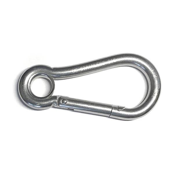 Carabiner Eyelet Type Zinc Plated Commercial Chain & Rigging Supplies