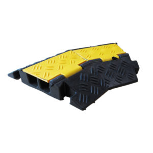 2 Channel Cable Ramp Corner 45° Right (Rubber)