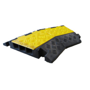 3 Channel Cable Ramp Corner 45° Right (Rubber)