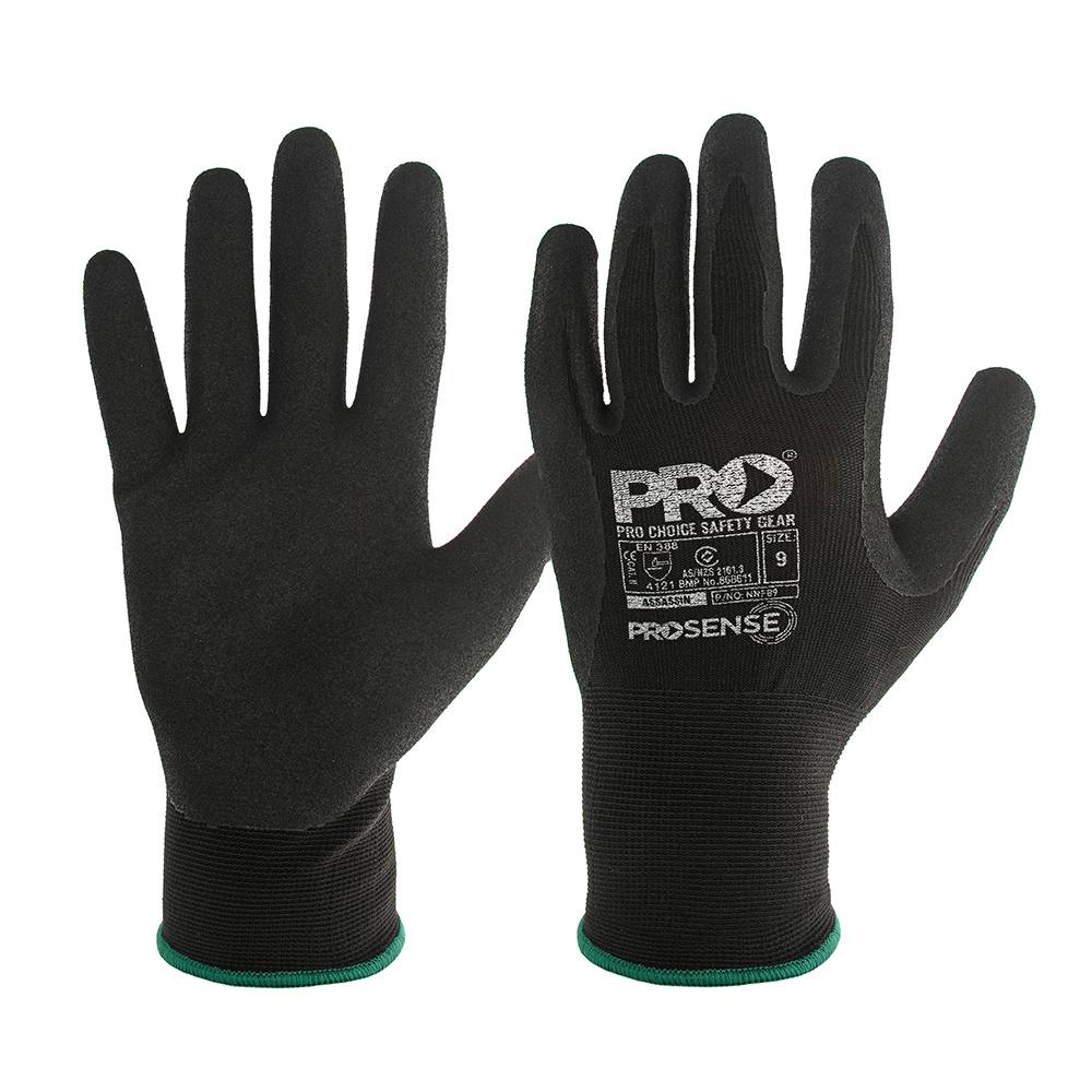 Assassin Nitrile Grip Glove Black Chain & Rigging Supplies
